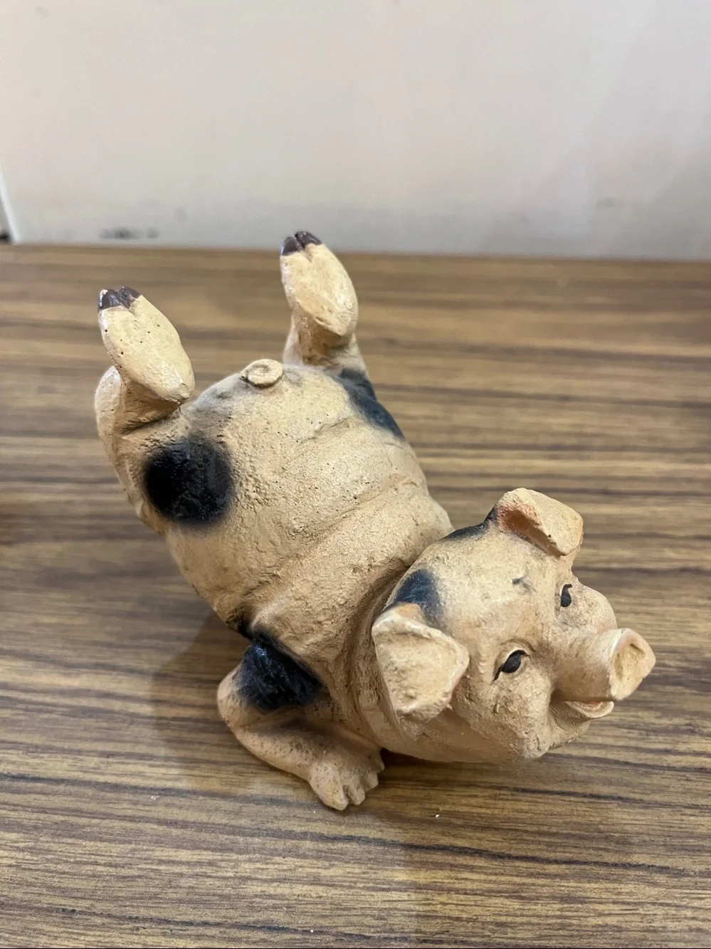 Set of three frolicking pigs